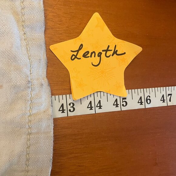 Stitches Authentic Tailored 90s Denim NWT cream low rise flare leg khakis 30 - Picture 5 of 12